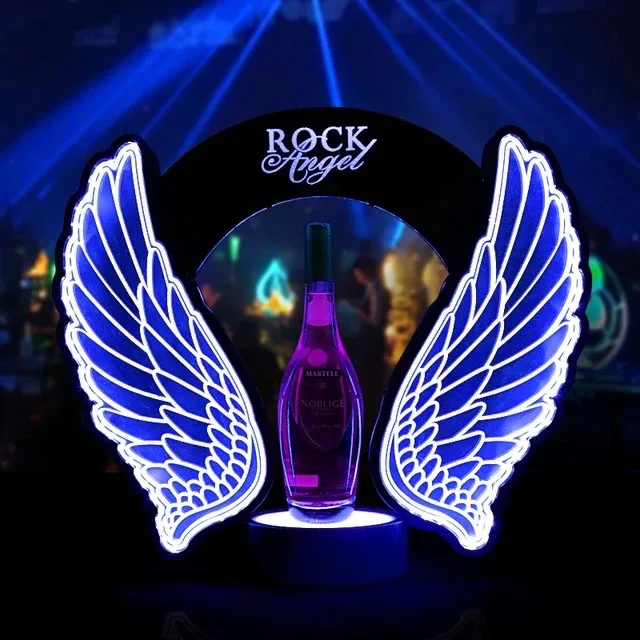 Wine With Beer - Rechargeable LED Flashing Angel Wings Wine