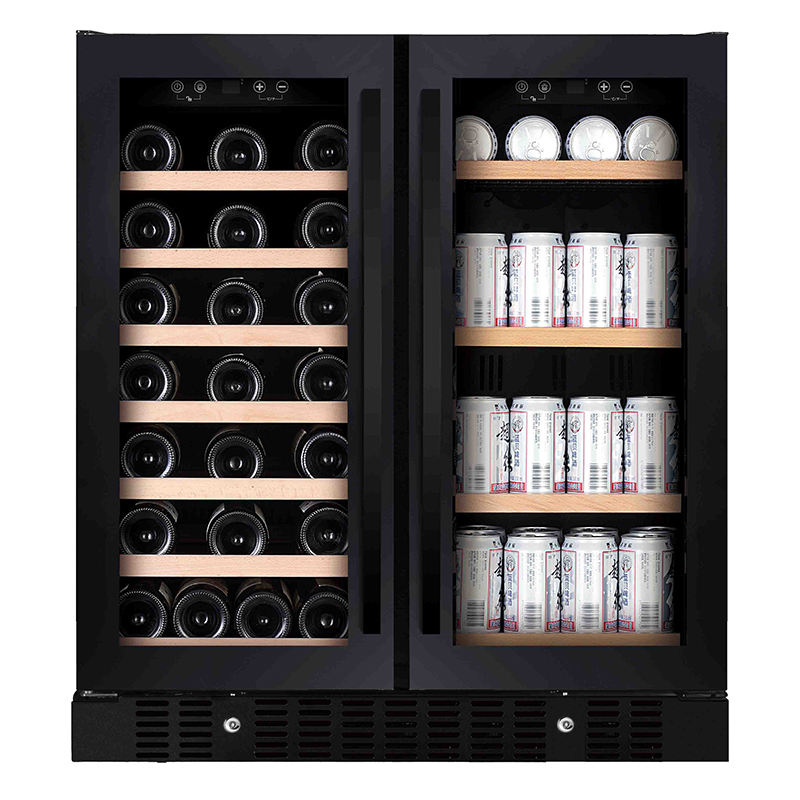 Beer Wine Zone - 176L Glass Door Drink Fridge Under