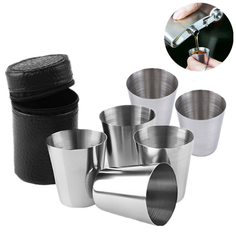 Beer Flight Set - 6P/4Pcs 30ml Outdoor Practical Travel Stainless