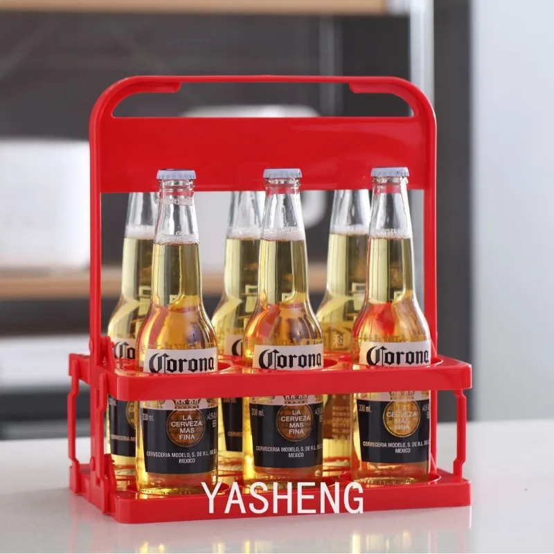 Beer Wine Zone - Foldable Plastic Wine Cooler, Beer Basket