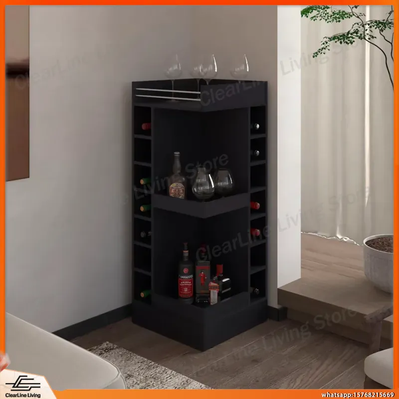 Black Corner Bar Cabinet with  - đánh giá và giá Wine Beer Rum