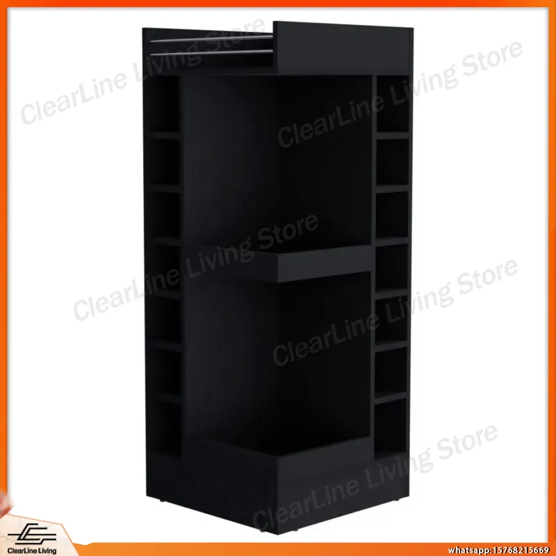 Black Corner Bar Cabinet with  - đánh giá và giá Wine Beer Rum