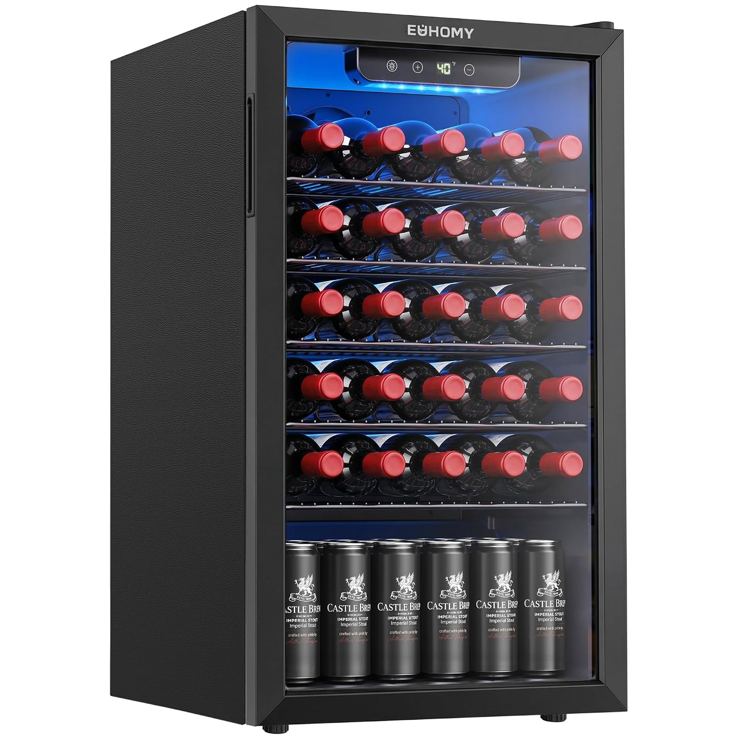 125 Can Beverage Cooler with G - đánh giá và giá Wine Beer Cooler Fridge