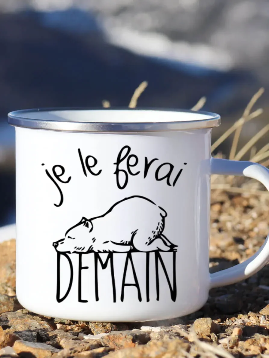 Cute Enamel Coffee Mug French  - đánh giá và giá Beer And Wine Festival