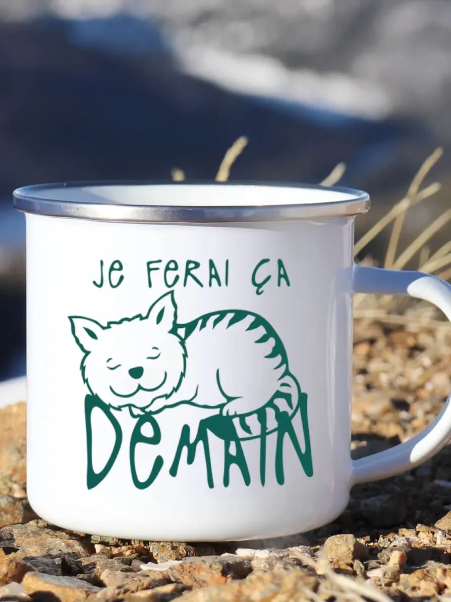Cute Enamel Coffee Mug French  - đánh giá và giá Beer And Wine Festival