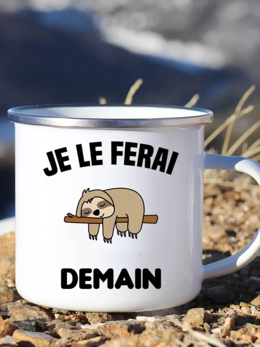Cute Enamel Coffee Mug French  - đánh giá và giá Beer And Wine Festival