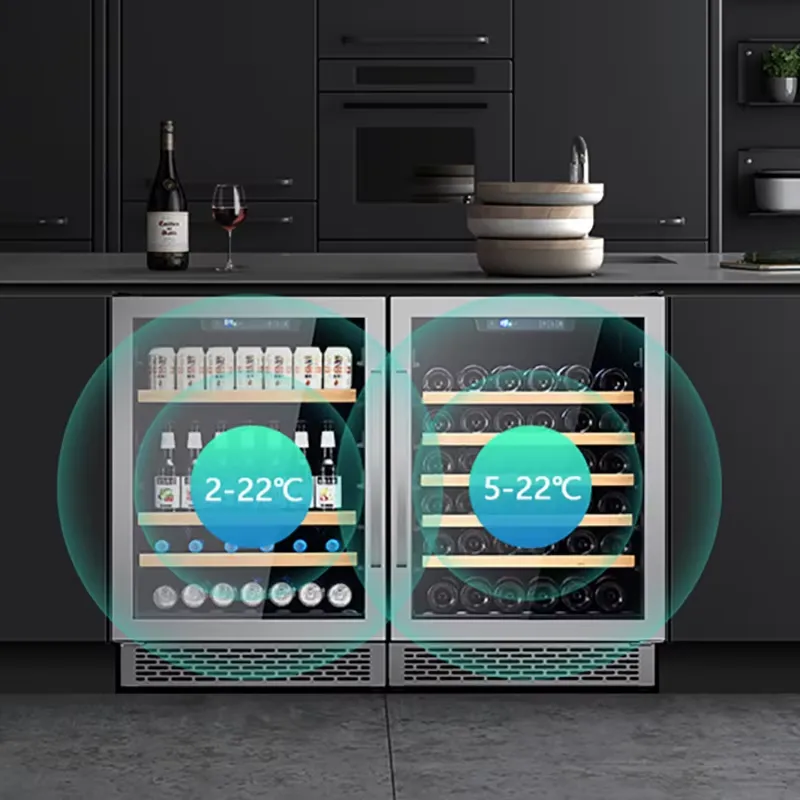 48 Bottle Wine Fridge Dual Gla - đánh giá và giá Beer Wine Zone