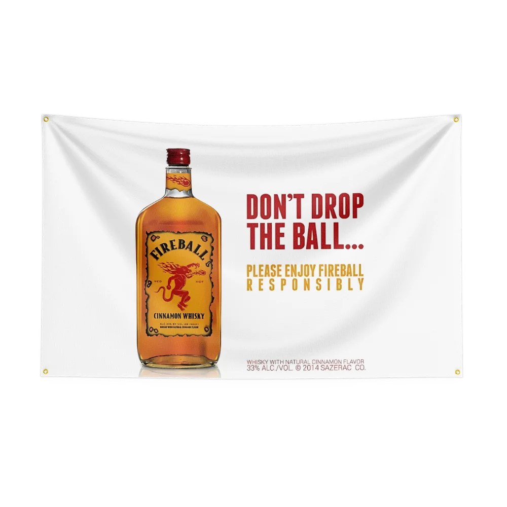 3×5ft whisky-f-fireballs Flag  - đánh giá và giá Wine Beer Rum