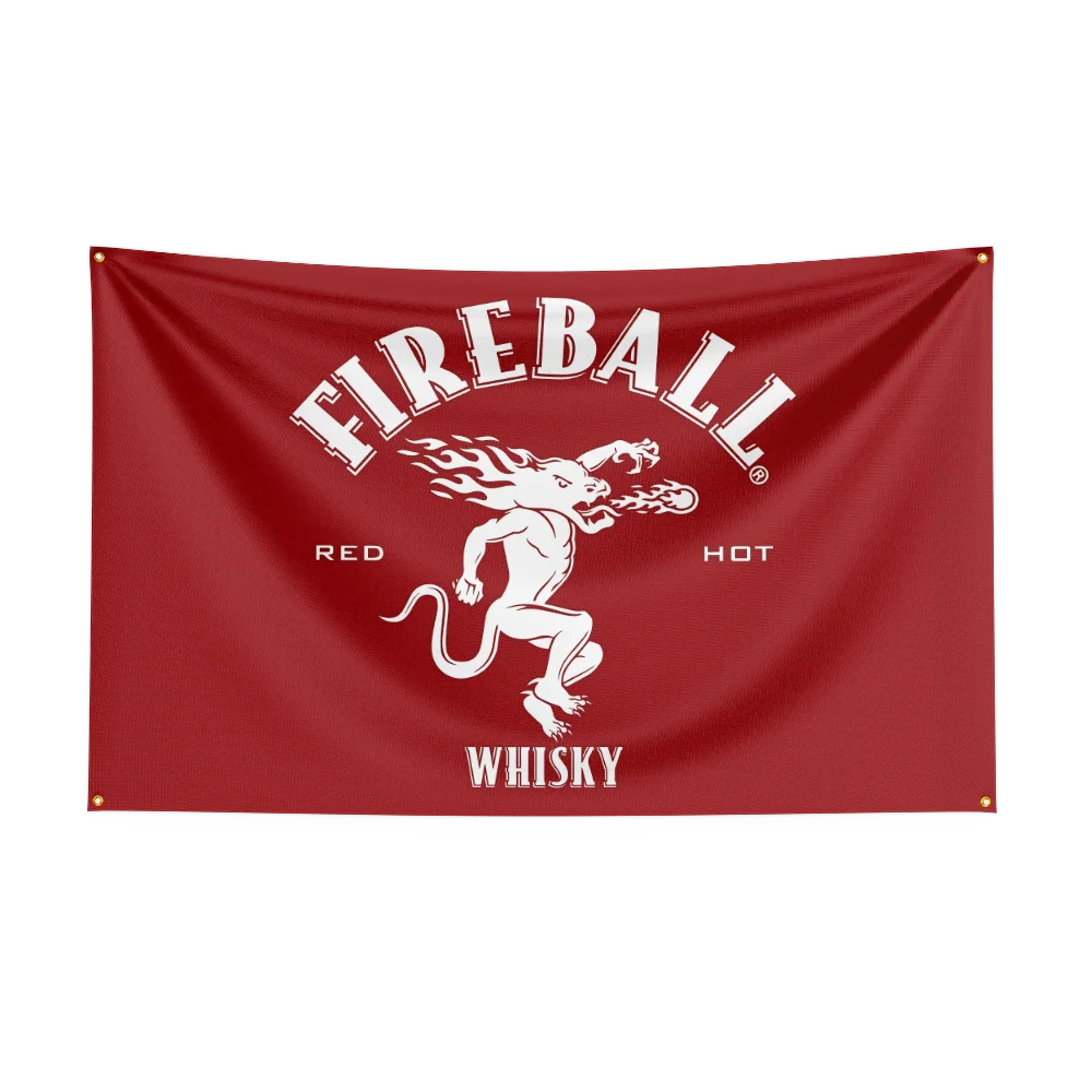 3×5ft whisky-f-fireballs Flag  - đánh giá và giá Wine Beer Rum