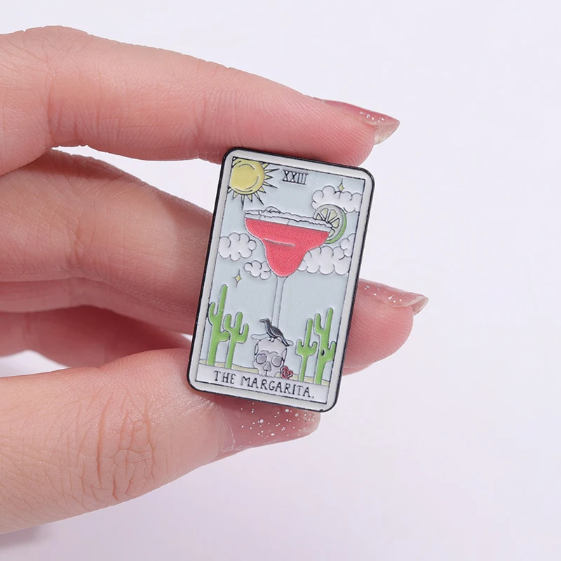 Custom Tarot Enamel Pins Beer  - đánh giá và giá Wine Beer Pizza