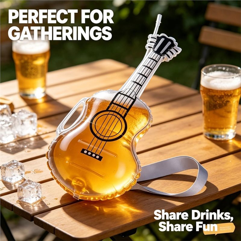 AC62-Transparent Guitar Glass  - đánh giá và giá Beer And Wine Festival