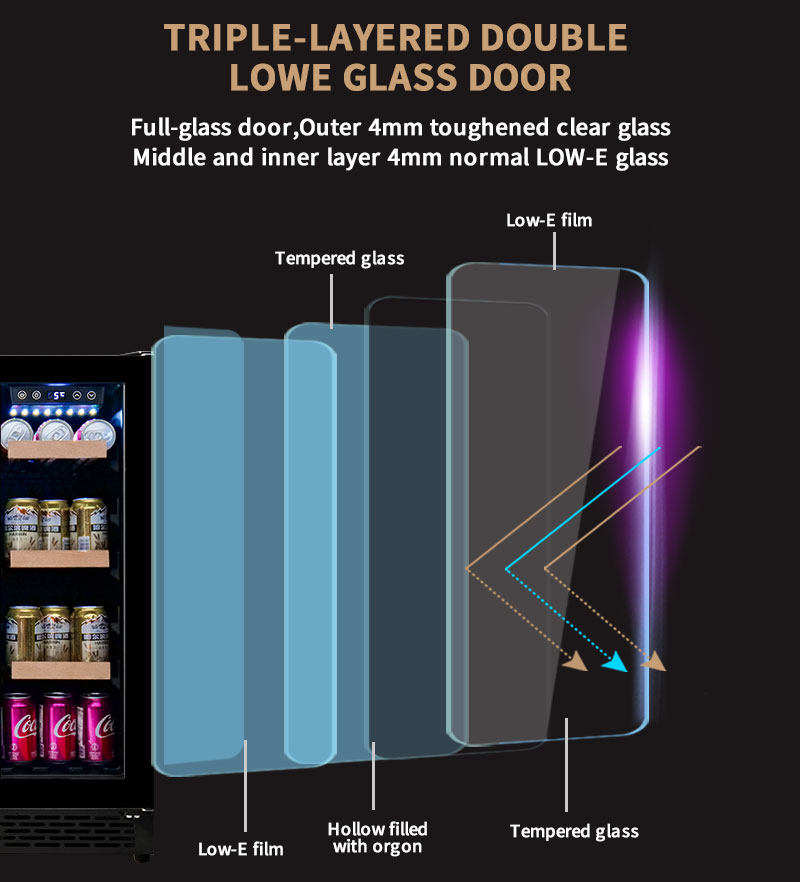 Double Door Undercounter Wine  - đánh giá và giá Wine Beer Cooler Fridge