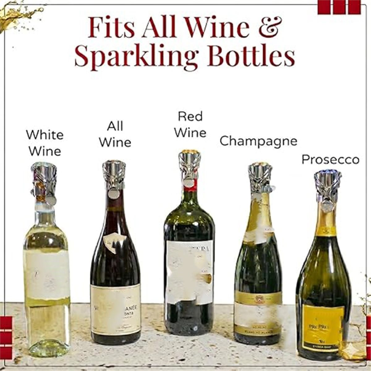(A02R] 2Pcs Wine Stopper & Cha - đánh giá và giá Wine & Beer Quito