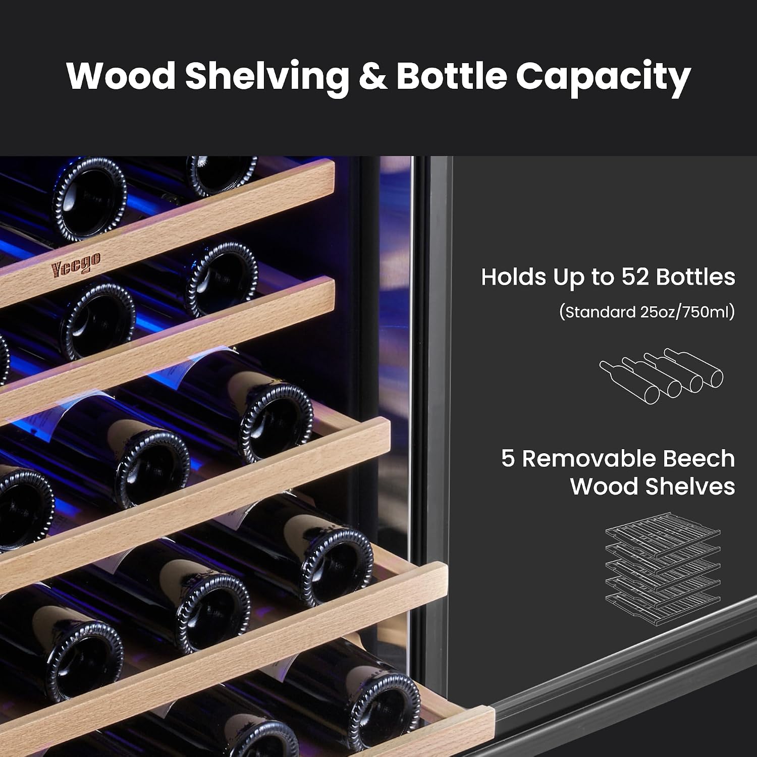 Yeego Wine Fridge Cooler - 24  - đánh giá và giá Wine Beer Cooler Fridge