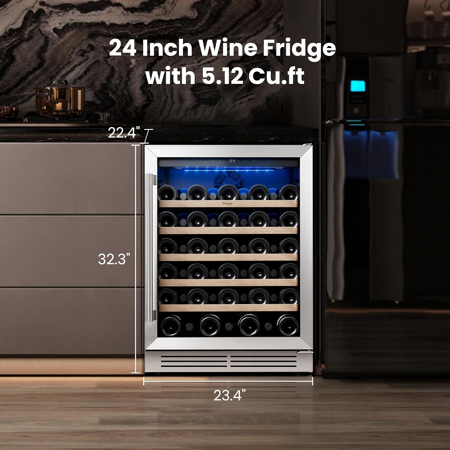 Yeego Wine Fridge Cooler - 24  - đánh giá và giá Wine Beer Cooler Fridge