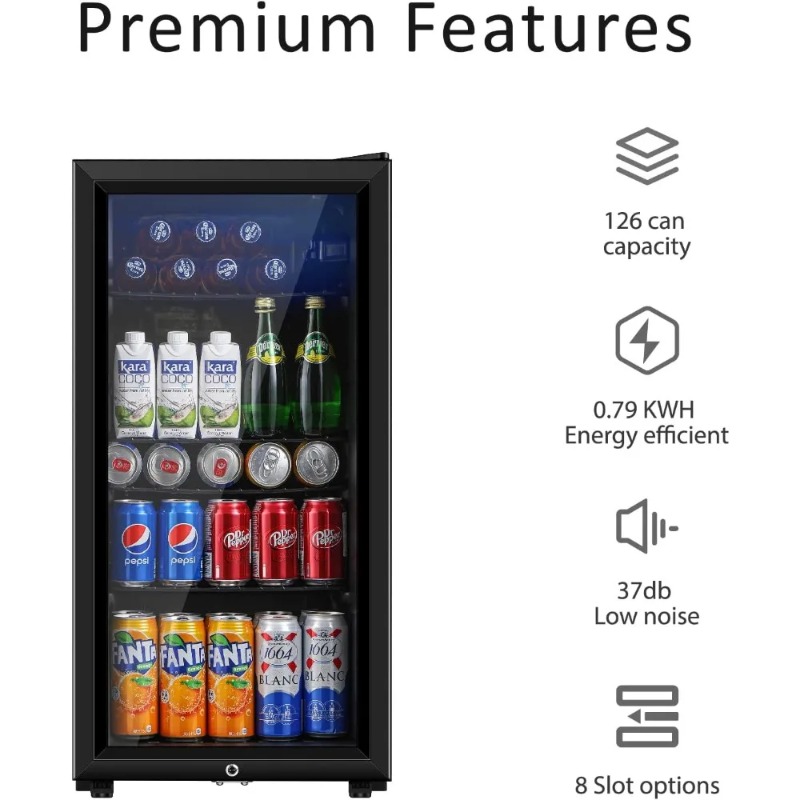 Beverage Refrigerator, 3.2 Cu. - đánh giá và giá Wine Beer Cooler Fridge