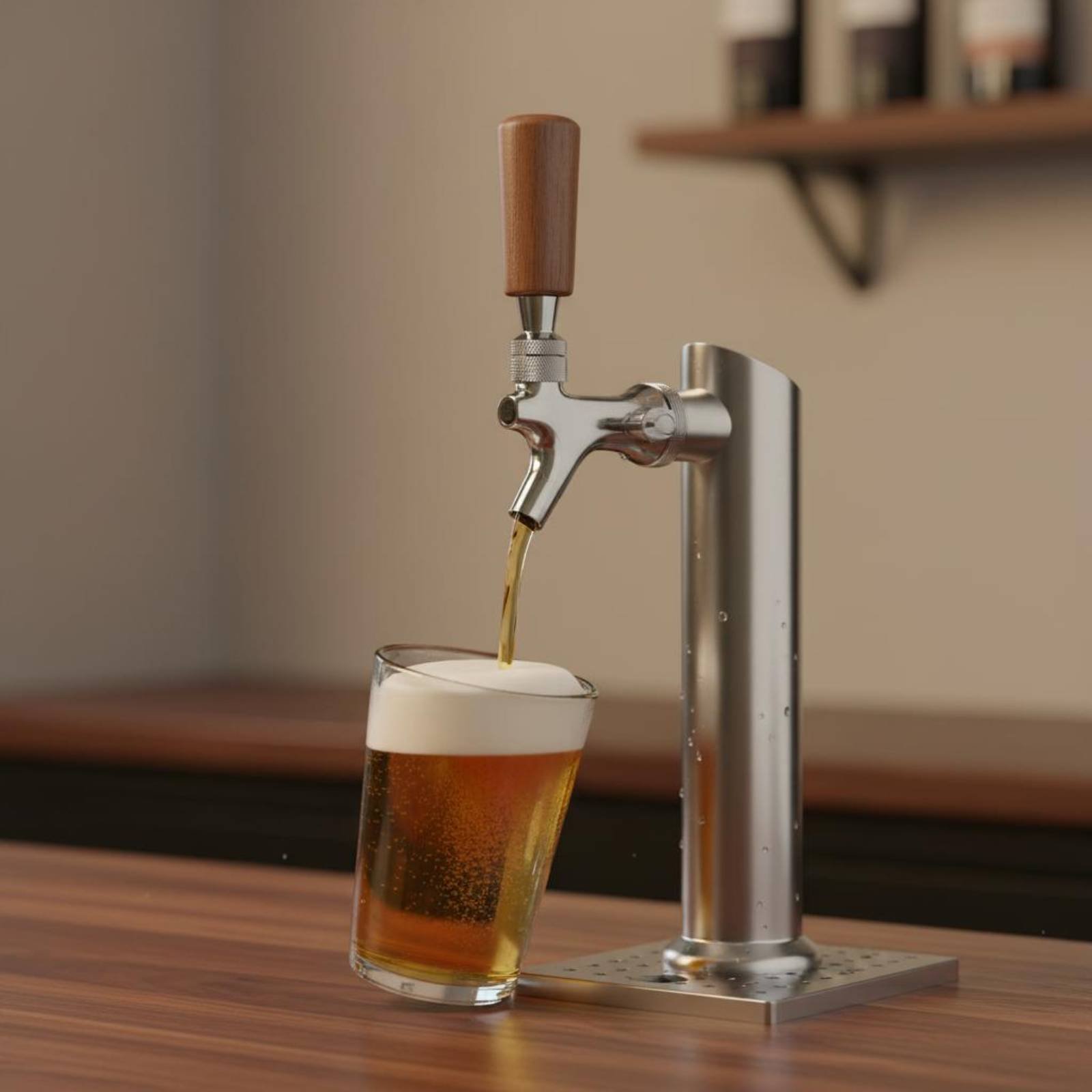 Short Wooden Beer Handle Solid - đánh giá và giá Wine With Beer