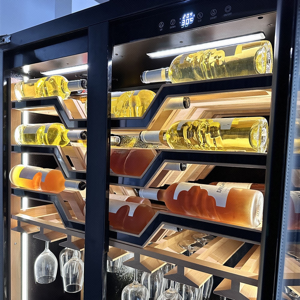 Two Tempered Glass Doors Batte - đánh giá và giá Beer Wine Zone