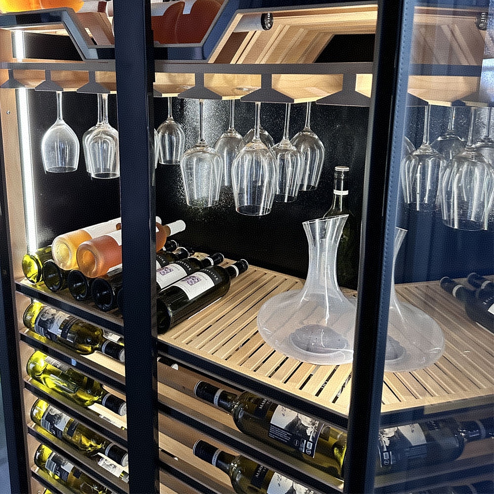 Two Tempered Glass Doors Batte - đánh giá và giá Beer Wine Zone